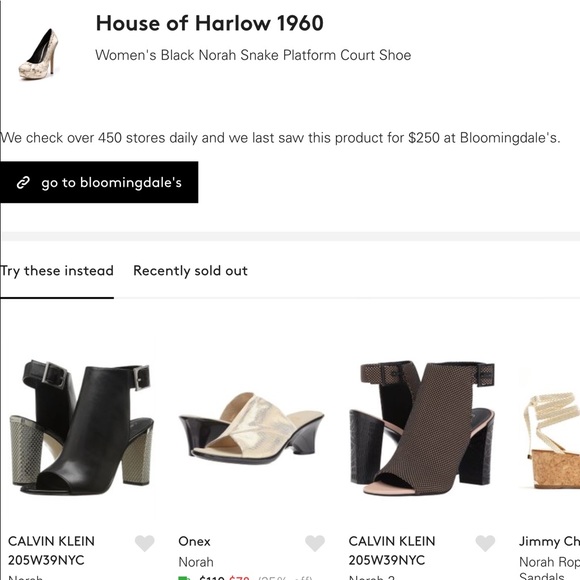 [SOLD] House Of Harlow Norah Snake Court Heels - Picture 8 of 8